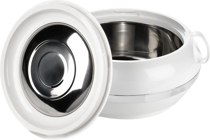 Термос для їжі Orion Deluxe Сіро-білий 3.5 л (8592381016326) - зображення 3