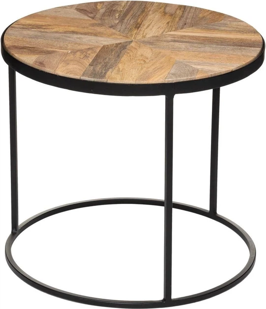 Набір журнальних столиків Atmosphera Basile дерев'яні 2 шт (3560237588117) - зображення 4