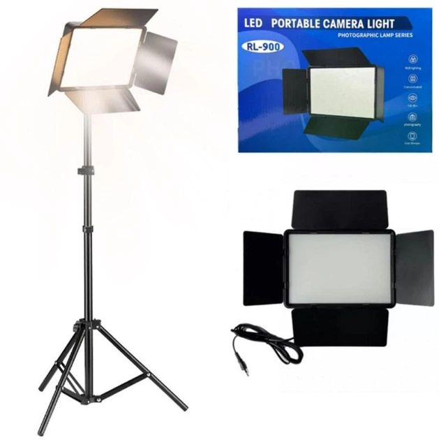 Світлодіодна панель Camera light RL-900 лампа для відео та фото 3000k-6500k з пультом ДК - изображение 7
