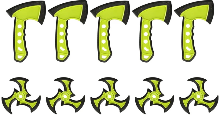 Zestaw tarcza dart silikonowa AJ Sportz XXL z rzutkami i toporkiem (5903039750425) - obraz 5