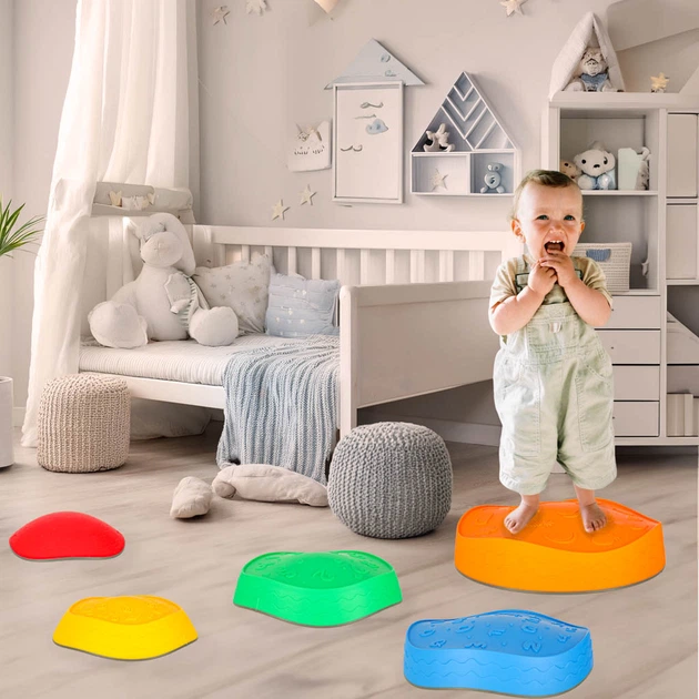 Стежка сенсорна KIK для тренування рівноваги, 5 каменів KX3173 (5903039765689) - зображення 13