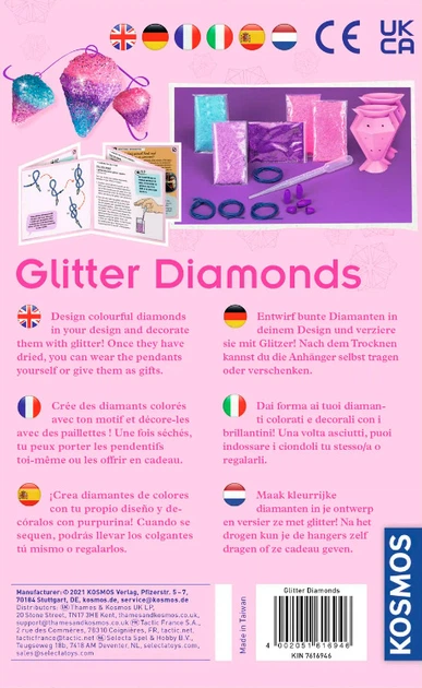Zestaw naukowy Kosmos Glitter Diamonds Błyszczące diamenty 617189 (4002051617189) - obraz 2