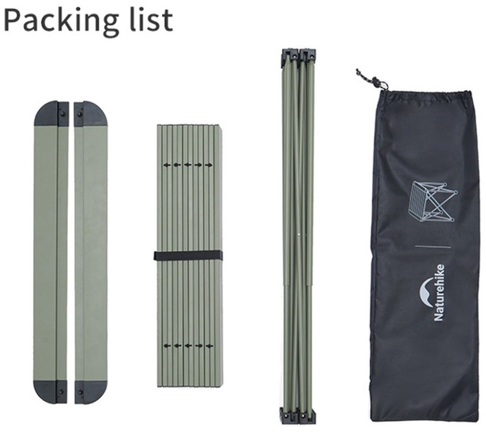 Składany stół Naturehike L Aluminium Szary CNK2450JJ013 (6976507663243) - obraz 3