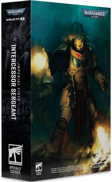 Фігурка McFarlane WARHAMMER 40K Intercessor Sergeant - Imperial Fist - Gold Label 7in 10954mcf (787926109542) - зображення 6