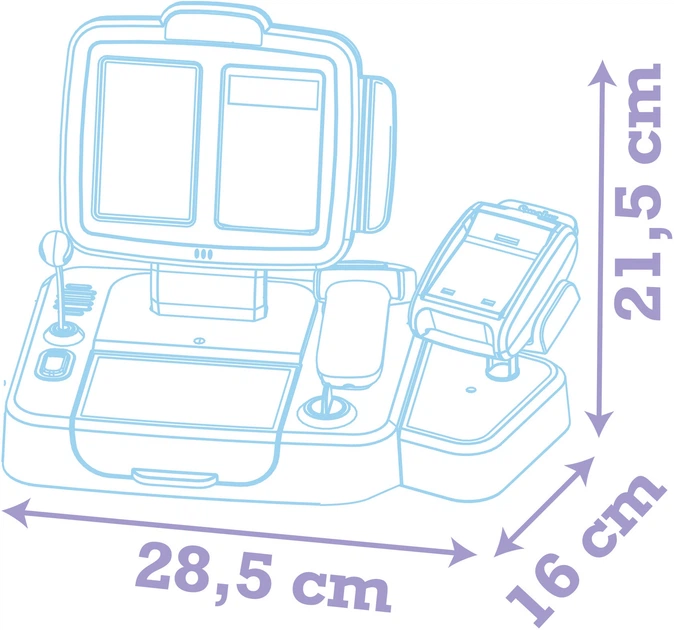 Каса супермаркету Smoby Disney Stitch 26 аксесуарів 29x16x22 см 7600350119 (3032163501190) - зображення 3