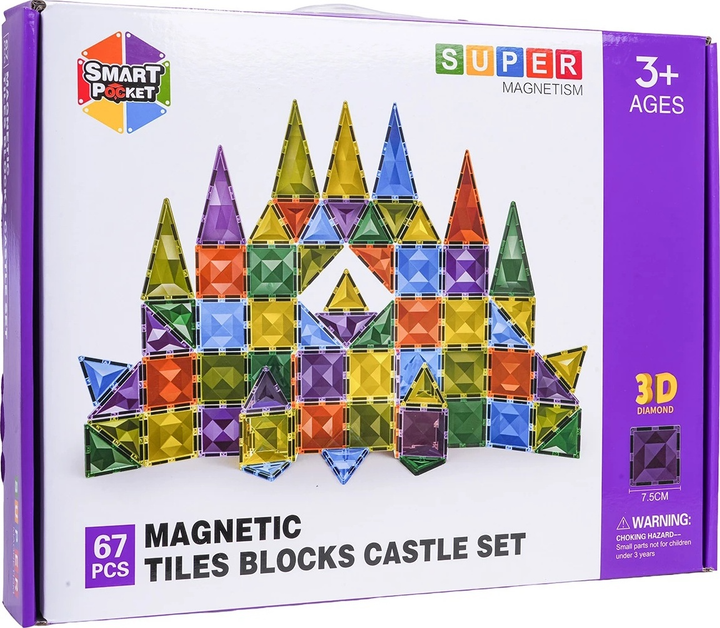 Набір магнітних кубиків 3D 67 елементів ZKL.S-1025 (5903864973884) - зображення 5