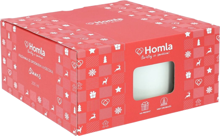 Чашка Homla Sinnes з блюдцем та ложечкою біла 0.2 л (5904183806563) - зображення 12