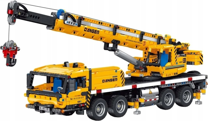 Набір кубиків Кран, 1901 елемент, жовтий ZKL.FF11011 (5903864946413) - зображення 2