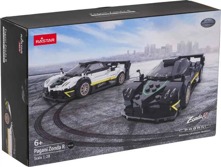 Набір кубиків Rastar Pagani Zonda R чорний 387 елементів ZKL.93900.CZ (6930751323018) - зображення 1