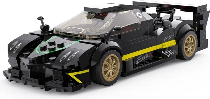 Набір кубиків Rastar Pagani Zonda R чорний 387 елементів ZKL.93900.CZ (6930751323018) - зображення 3