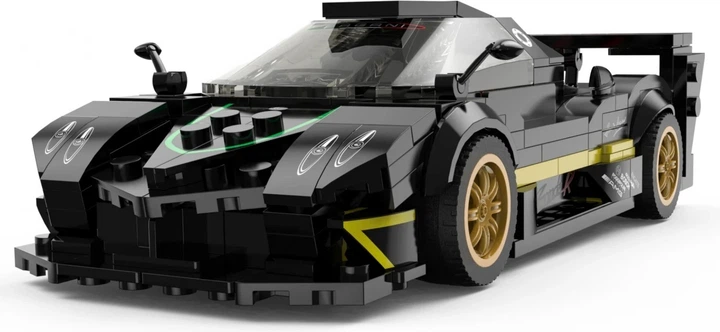 Набір кубиків Rastar Pagani Zonda R чорний 387 елементів ZKL.93900.CZ (6930751323018) - зображення 5