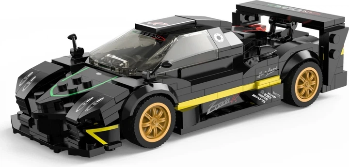 Набір кубиків Rastar Pagani Zonda R чорний 387 елементів ZKL.93900.CZ (6930751323018) - зображення 6