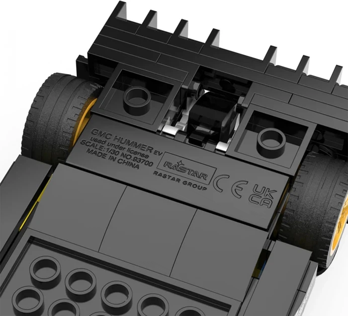 Набір кубиків Rastar Pagani Zonda R чорний 387 елементів ZKL.93900.CZ (6930751323018) - зображення 11