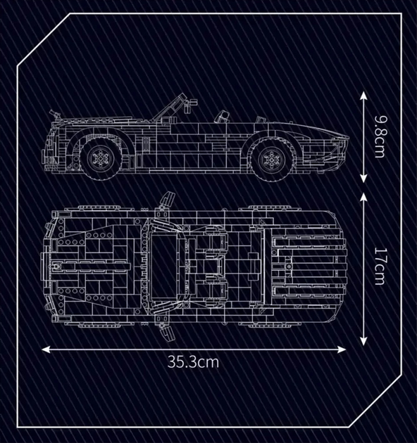 Zestaw klocków Kabriolet biały 1603 elementy ZKL.10031 (5903864973082) - obraz 9