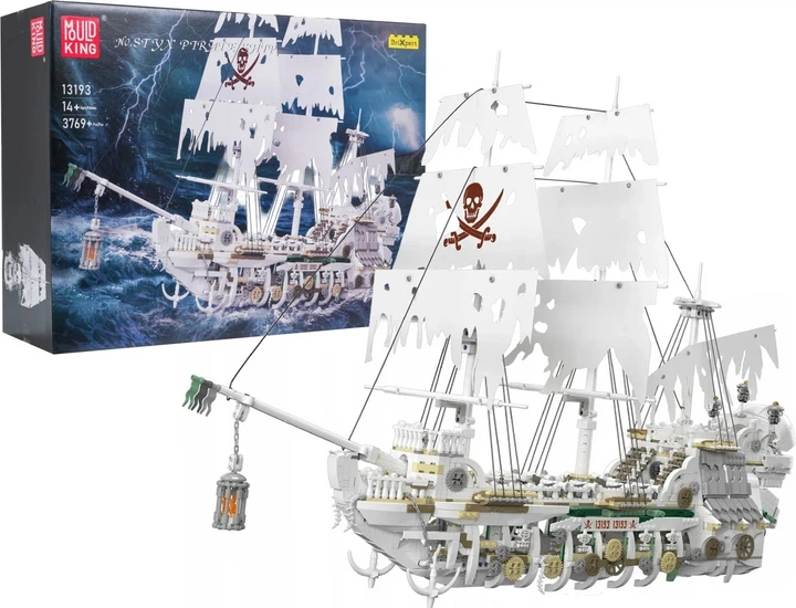 Klocki konstrukcyjne Statek piracki widmo 3769 elemtów ZKL.13193 (5903864973105) - obraz 2