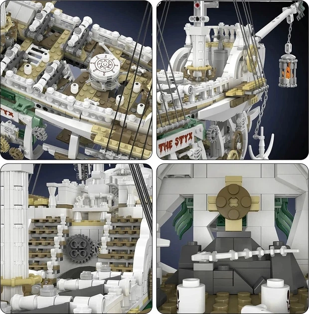 Klocki konstrukcyjne Statek piracki widmo 3769 elemtów ZKL.13193 (5903864973105) - obraz 6