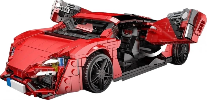 Klocki konstrukcyjne Pojazd sportowy czerwony 1311 elementów ZKL.10117 (5903864973242) - obraz 4