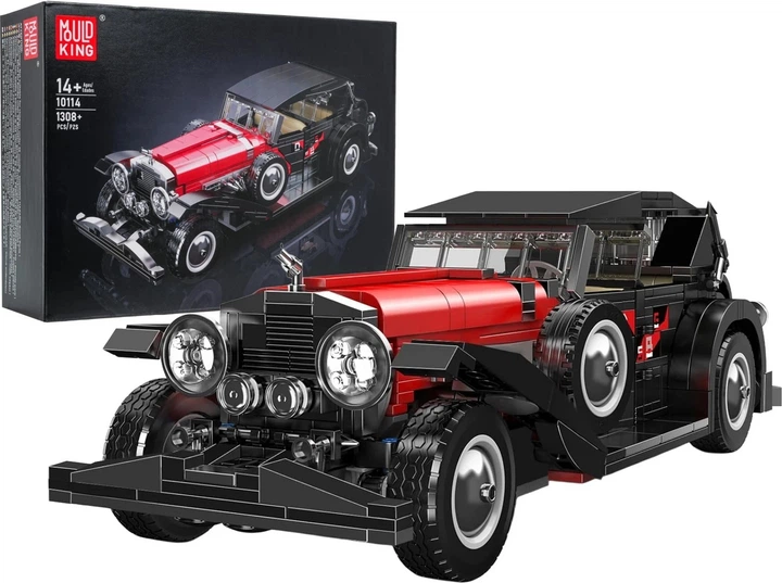 Klocki konstrukcyjne Pojazd retro czerwony 1308 elementów ZKL.10114 (5903864973259) - obraz 2