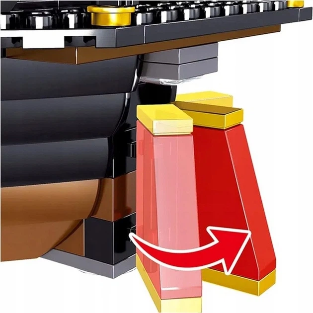 Klocki konstrukcyjne Statek piracki 968 elementów ZKL.982003 (5903864973334) - obraz 6