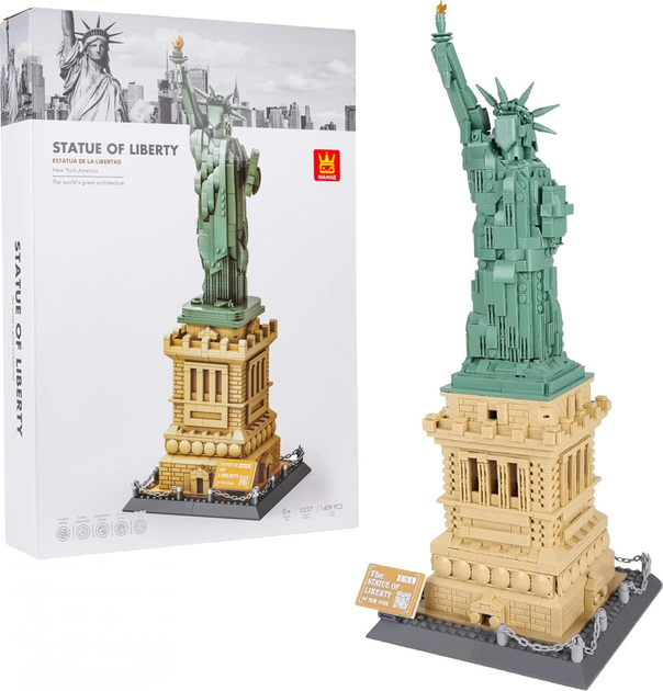 Zestaw klocków Budynki Statua Wolności 1409 elementów ZKL.5227 (5903864973426) - obraz 2