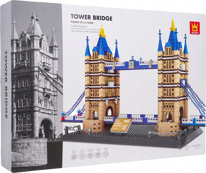 Zestaw klocków Budynki Tower Bridge 1054 elementy ZKL.5215 (5903864973440) - obraz 1
