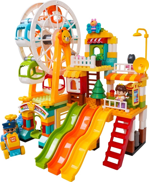 Klocki Wesole miasteczko konstrukcyjne 235 elementów ZKL.FL42008 (5903864973600) - obraz 4