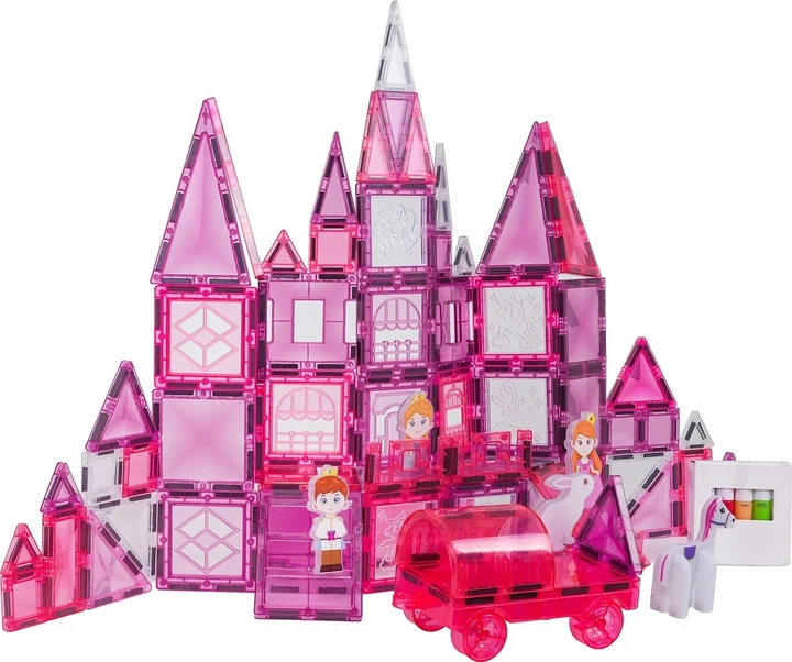 Конструктор магнітний Рожева принцеса 126 елементів ZKL.X6019 (5903864973822) - Фото 3 Конструктор магнітний Рожева принцеса 126 елементів ZKL.X6019 (5903864973822) - зображення 3