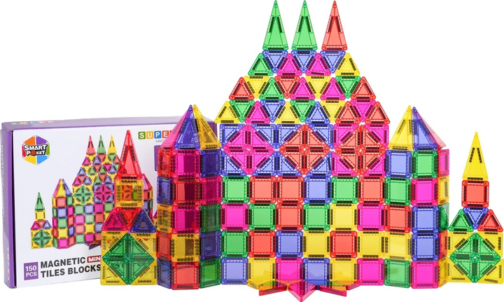 Zestaw klocków magnetycznych 150 elementów ZKL.S-1090 (5903864973853) - obraz 5