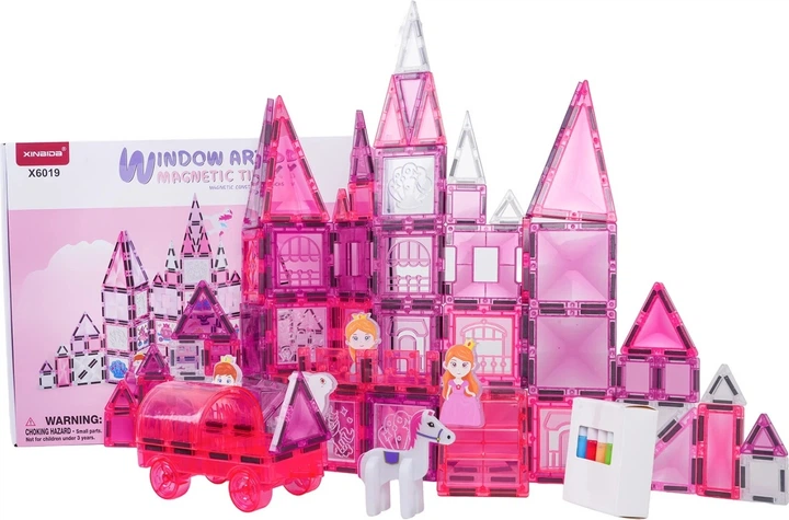 Конструктор магнітний Рожева принцеса 126 елементів ZKL.X6019 (5903864973822) - Фото 10 Конструктор магнітний Рожева принцеса 126 елементів ZKL.X6019 (5903864973822) - зображення 10