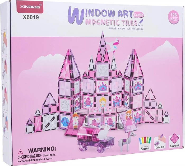 Конструктор магнітний Рожева принцеса 126 елементів ZKL.X6019 (5903864973822) - Фото 11 Конструктор магнітний Рожева принцеса 126 елементів ZKL.X6019 (5903864973822) - зображення 11