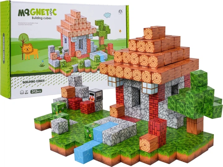 Конструктор магнітний 312 елементів ZKL.CH1320 (5903864973976) - зображення 2