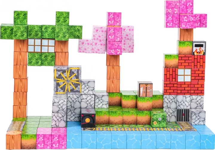 Конструктор магнітний 200 елементів ZKL.CH1334 (5903864973952) - зображення 4