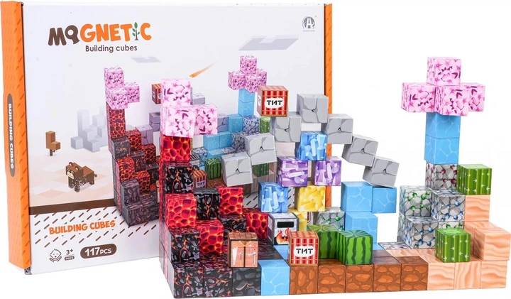Конструктор магнітний 117 елементів ZKL.CH1355 (5903864973921) - зображення 7