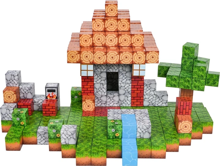 Конструктор магнітний 312 елементів ZKL.CH1320 (5903864973976) - зображення 4