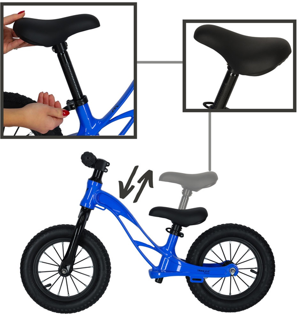 Біговел Trike Fix Active X1 Надувні колеса Синій 3.7 кг (5903039742505) - зображення 4