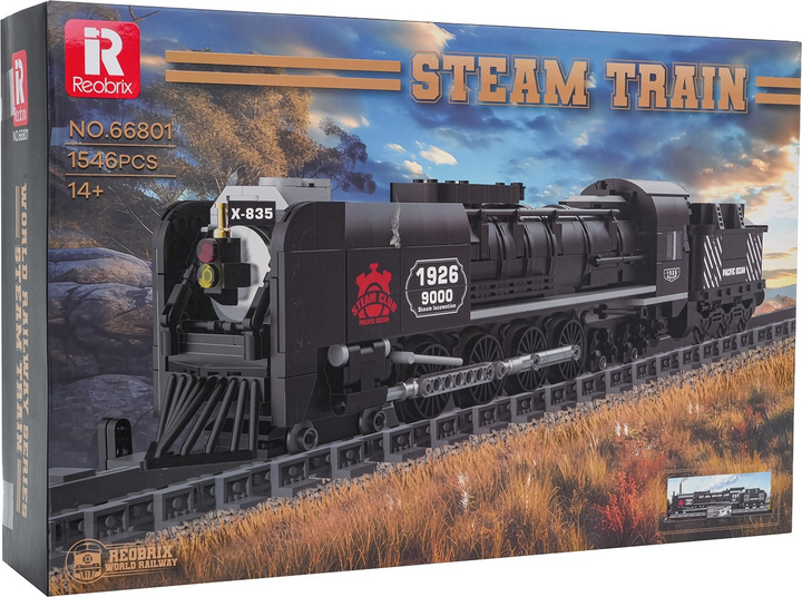 Zestaw klocków Lokomotywa retro 1546 elementów ZKL.66801 (5903864977639) - obraz 1