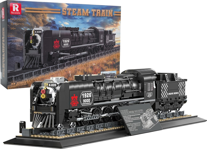 Zestaw klocków Lokomotywa retro 1546 elementów ZKL.66801 (5903864977639) - obraz 2