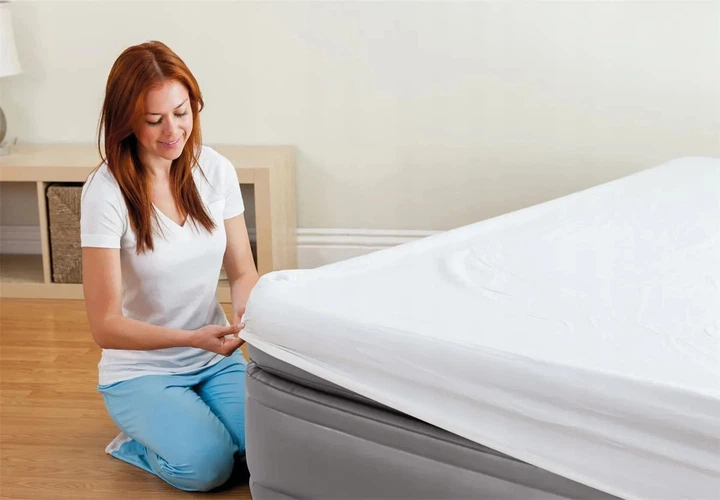 Materac dmuchany Intex 64164 ND z wbudowana pompka elektryczna 203 x 152 x 51 cm (6941057422930) - obraz 3