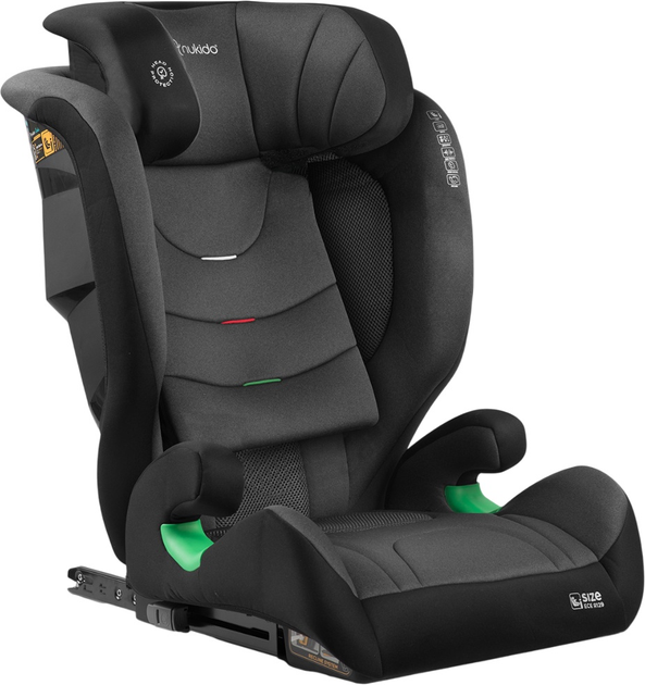 Fotelik samochodowy Nukido Louis Soft 15-36 kg Czarno-szary (5903890622992) - obraz 1