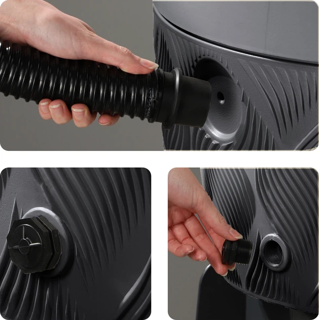 Zbiornik na deszczówkę z podstawką Kadax Reveret 240 L Antracytowy - obraz 6