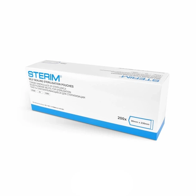 Torebki do sterylizacji narzędzi Silcare 90x230 mm 200 szt (5904305484228) - obraz 4