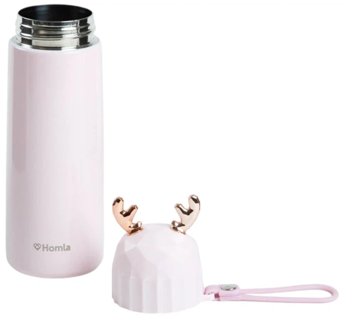 Термос Homla Gatto з мотивом оленя рожевий 0.38 л (5906496721540) - зображення 3