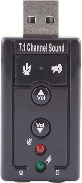 Звукова карта 7.1 USB QTS-007 Black (16160) - зображення 3