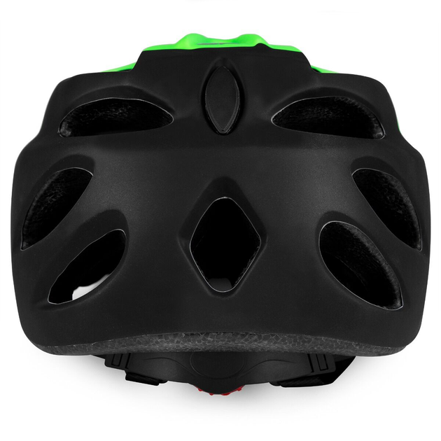 Kask rowerowy Spokey CHECKPOINT z daszkiem zielony (5902693282464) - obraz 6