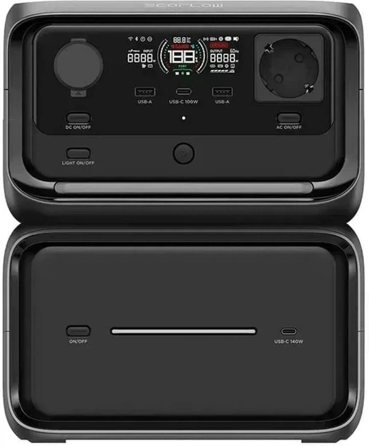 Stacja zasilania EcoFlow RIVER 3 Max Plus Wireless / 600 W / 858 Wh / LiFePO4 (EFRIVER3MP-Wireless-EU-CBOX) - obraz 3
