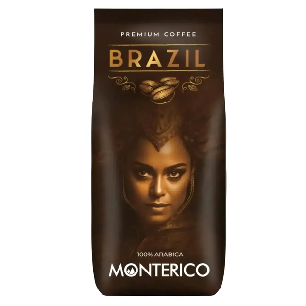 Кофе в зёрнах Monterico Brazil 100% Arabica Premium Coffee, 1 кг - Фото 1 Кофе в зёрнах Monterico Brazil 100% Arabica Premium Coffee, 1 кг - изображение 1