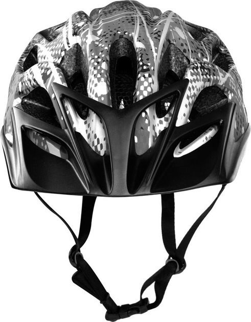 Kask rowerowy Spokey CHECKPOINT z daszkiem szaro-czarny (5902693268918) - obraz 5