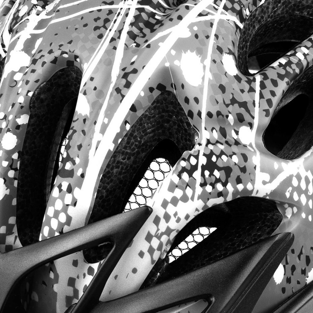 Kask rowerowy Spokey CHECKPOINT z daszkiem szaro-czarny (5902693268918) - obraz 8