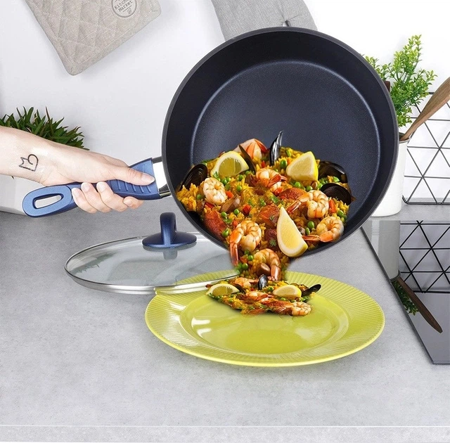 Patelnia Orion Diamant diamentowa nieprzywierająca ze szklaną pokrywką 28 cm (8592381082208) - obraz 4