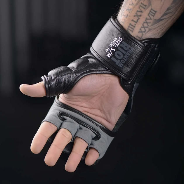 Рукавички для ММА Phantom RIOT розмір L/XL, чорні - изображение 7